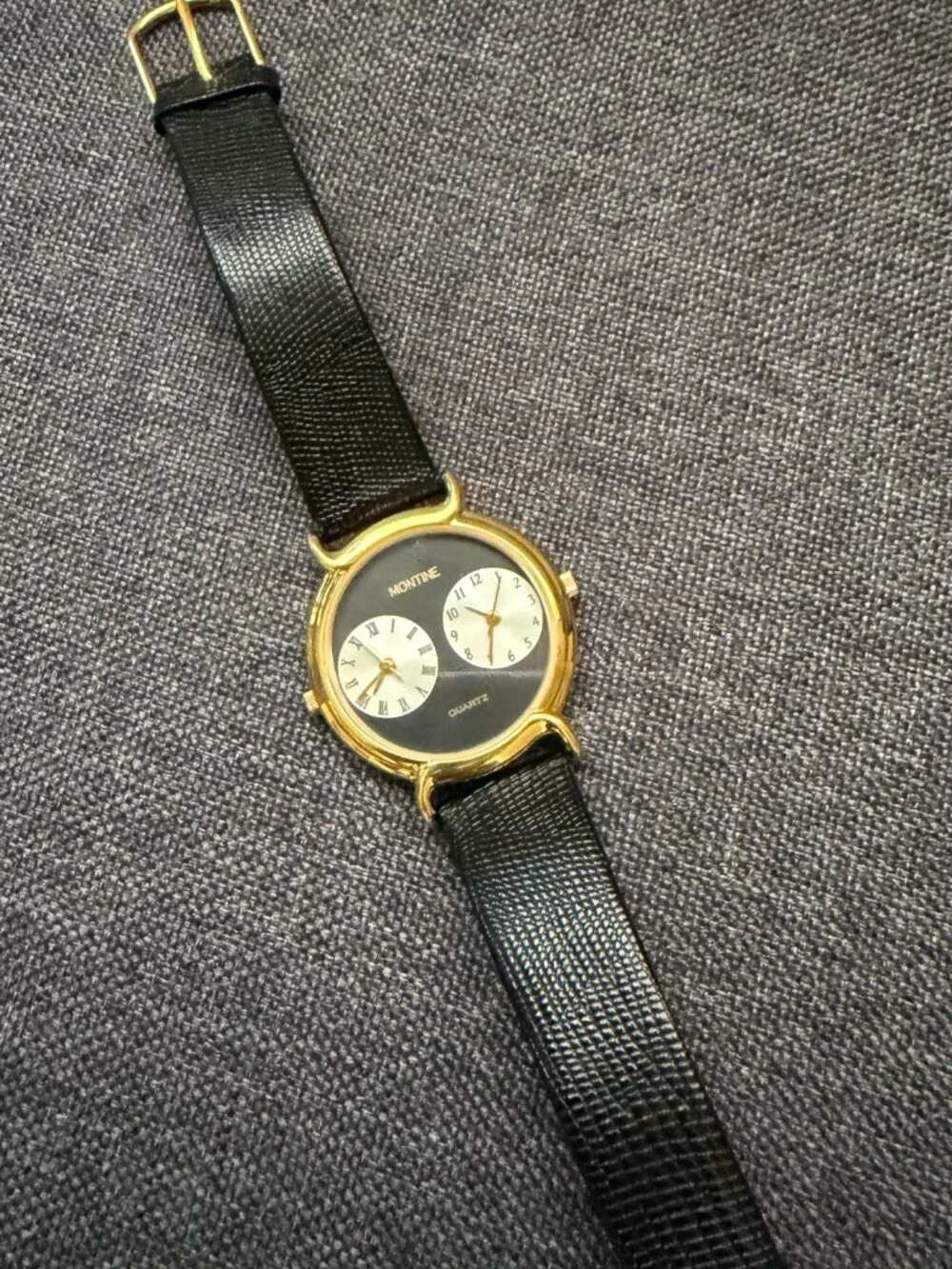 Vintage Dual-Time Quartz Watch (Untested)